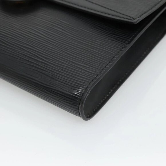 LOUIS VUITTON Epi Pochette Arche Shoulder Bag Black Noir M52572 LV Auth KD014 - Picture 4 of 16